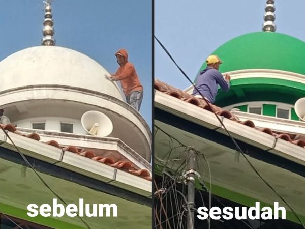 Pengecatan Kubah Masjid 8/8/2023