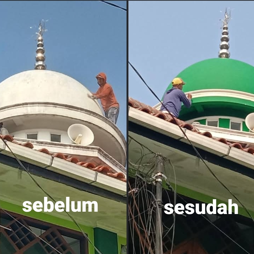 Pengecatan Kubah Masjid 8/8/2023