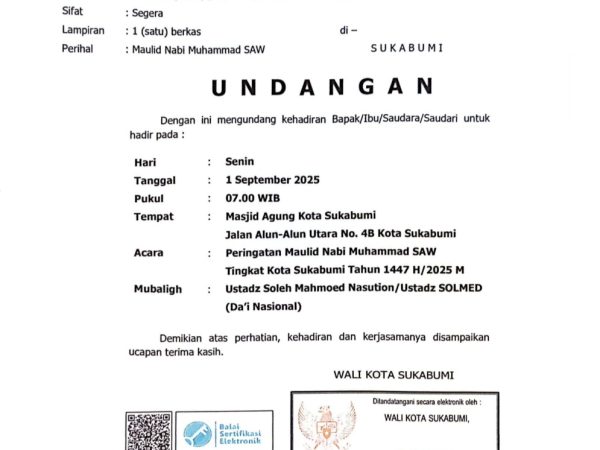 Undangan Maulid Nabi, Tingkat Kota Sukabumi