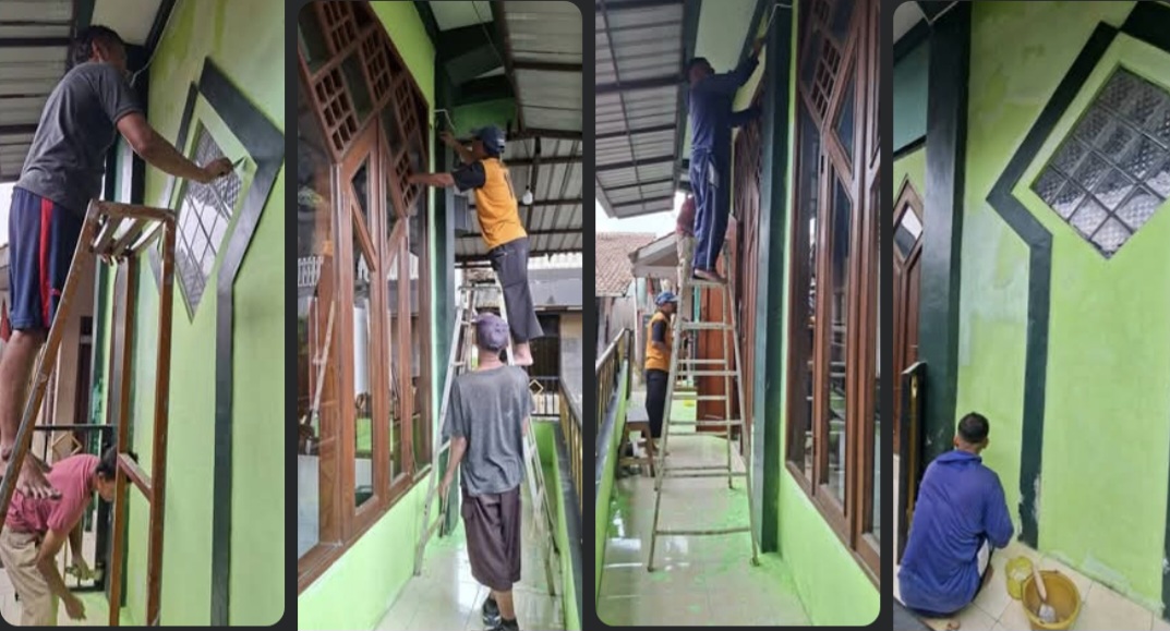Pengelupasan Cat Lama Masjid 31/8/2025