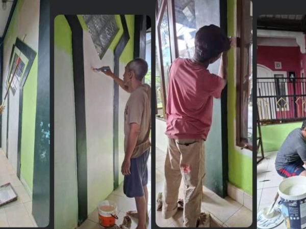 Pengecatan Dinding Luar Masjid 31/8/2025