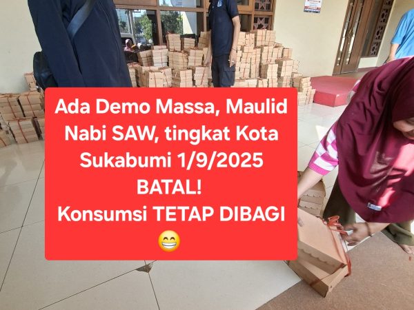 Maulid Nabi SAW Tingkat Kota 1/9/2025 Dibatalkan