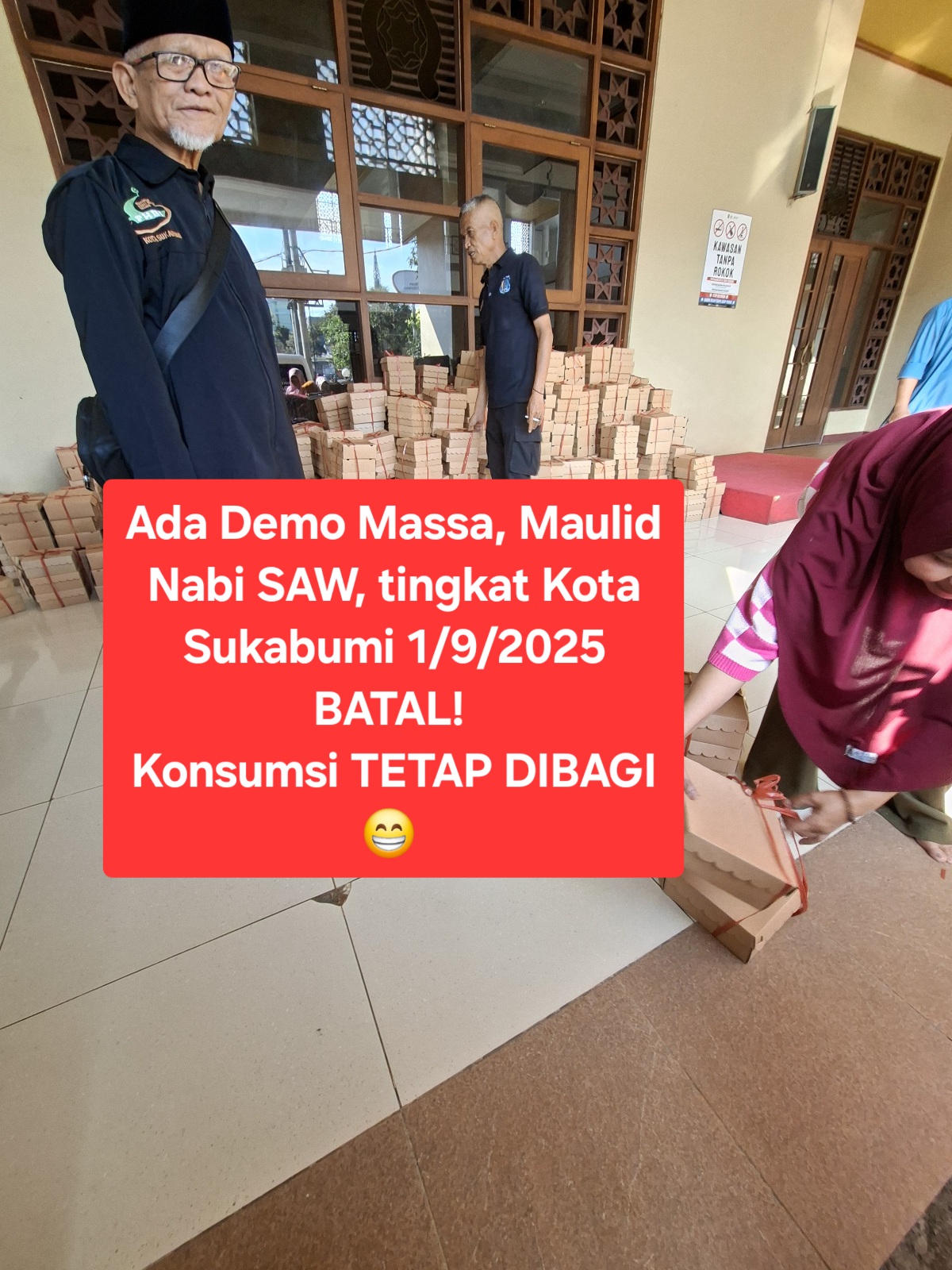 Maulid Nabi SAW Tingkat Kota 1/9/2025 Dibatalkan