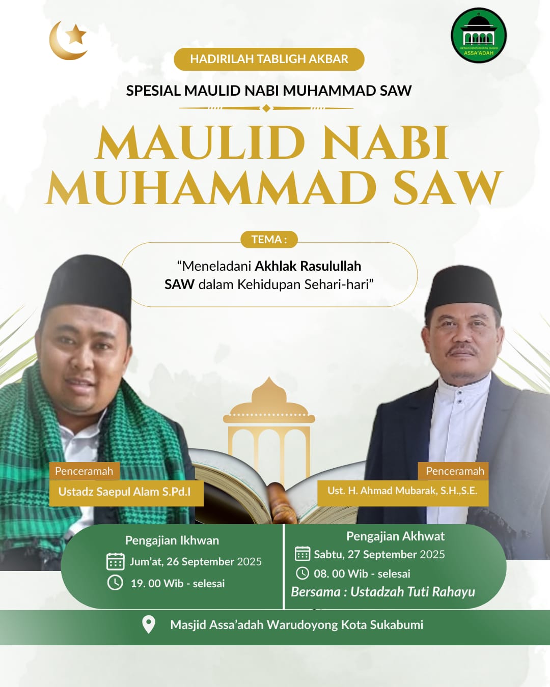 Undangan Muludan DKM Assa'adah