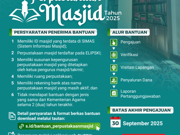Persiapan Pengajuan Proposal Bantuan Perpustakaan Masjid